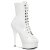 Pleaser Botín DELIGHT-1020 Blanco Charol EU-36 / US-6