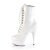 Pleaser Botín DELIGHT-1020 Blanco Charol EU-37 / US-7