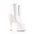 Pleaser Botín DELIGHT-1020 Blanco Charol EU-39 / US-9