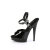 Fabulicious  SULTRY-609 Sandalias Plataforma Charol Negro