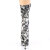 Pleaser ADORE-1002DP Botines de Plataforma de Tela Negro Blanco EU-38 / US-8