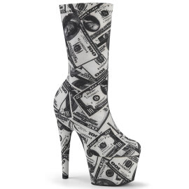 Pleaser ADORE-1002DP Botines de Plataforma de Tela Negro...