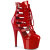 Pleaser ADORE-1013MST Botines de Plataforma de Charol Rojo EU-35 / US-5