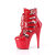 Pleaser ADORE-1013MST Botines de Plataforma de Charol Rojo EU-37 / US-7