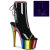 Pleaser ADORE-1018RC-02 Botines de Plataforma de Charol Cromado Negro Multicolor EU-37 / US-7