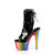 Pleaser ADORE-1018RC-02 Botines de Plataforma de Charol Cromado Negro Multicolor EU-37 / US-7