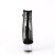 Pleaser ADORE-1018RM Sandalias de Plataforma de Cuero Sintético Transparente con pedrería negra EU-39 / US-9