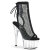 Pleaser ADORE-1018RM Sandalias de Plataforma de Cuero Sintético Transparente con pedrería negra EU-42 / US-12