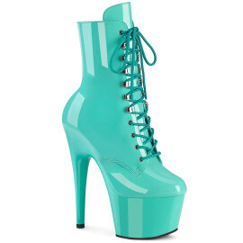 Pleaser ADORE-1020 Plataforma Botines de Charol turquesa...