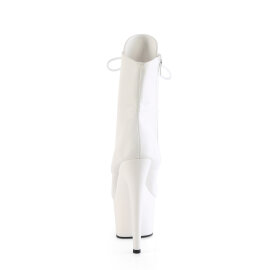 Pleaser ADORE-1020 Botines de Plataforma de cuero sintético blanco EU-37 / US-7