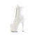 Pleaser ADORE-1020 Botines de Plataforma de cuero sintético blanco EU-37 / US-7