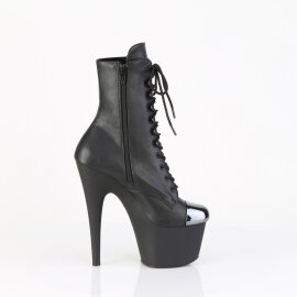 Pleaser ADORE-1020ESC Botines de Plataforma de cuero sintético Negro EU-35 / US-5