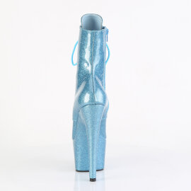 Pleaser ADORE-1020GP Botines de Plataforma de Charol con purpurina en color azul bebé EU-35 / US-5