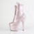 Pleaser ADORE-1020GP Botines de Plataforma de Charol con purpurina en color rosa empolvado EU-37 / US-7