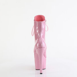 Pleaser ADORE-1020GP Botines de Plataforma de Charol con purpurina en color rosa pastel EU-43 / US-13