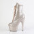 Pleaser ADORE-1020GP Botines de Plataforma de Charol con purpurina en color beige EU-43 / US-13