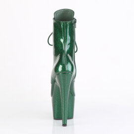 Pleaser ADORE-1020GP Botines de Plataforma de Charol con purpurina en color verde EU-35 / US-5