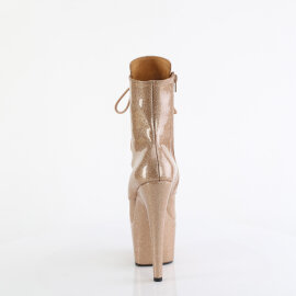 Pleaser ADORE-1020GP Botines de Plataforma de Charol con purpurina en color dorado EU-44 / US-14