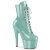 Pleaser ADORE-1020GP Botines de Plataforma de Charol con purpurina en color verde menta EU-43 / US-13