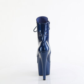 Pleaser ADORE-1020GP Botines de Plataforma de Charol con purpurina en color azul EU-42 / US-12