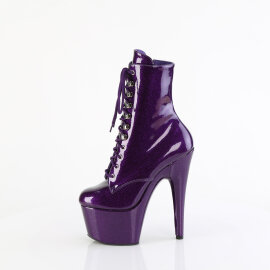 Pleaser ADORE-1020GP Botines de Plataforma de Charol con purpurina en color lila oscuro EU-38 / US-8