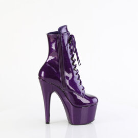 Pleaser ADORE-1020GP Botines de Plataforma de Charol con purpurina en color lila oscuro EU-38 / US-8
