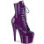 Pleaser ADORE-1020GP Botines de Plataforma de Charol con purpurina en color lila oscuro EU-38 / US-8