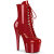 Pleaser ADORE-1020GP Botines de Plataforma de Charol con purpurina en color Rojo EU-42 / US-12
