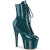 Pleaser ADORE-1020GP Botines de Plataforma con Brillo de Charol Azul Verde - Talla EU-36 / US-6