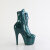 Pleaser ADORE-1020GP Botines de Plataforma con Brillo de Charol Azul Verde - Talla EU-36 / US-6