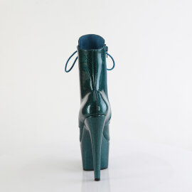 Pleaser ADORE-1020GP Botines de Plataforma con Brillo de Charol Azul Verde - Talla EU-43 / US-13