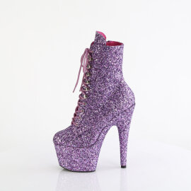 Pleaser ADORE-1020GWR Botines de Plataforma con Brillo Lavanda - Talla EU-35 / US-5