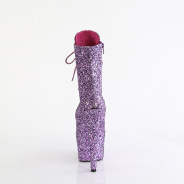 Pleaser ADORE-1020GWR Botines de Plataforma con Brillo Lavanda - Talla EU-35 / US-5