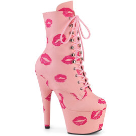 Pleaser ADORE-1020KISSES Botines de Plataforma de Cuero...