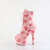 Pleaser ADORE-1020KISSES Botines de Plataforma de Cuero Sintético Rosa - Talla EU-36 / US-6