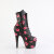 Pleaser ADORE-1020KISSES Botines de Plataforma de Cuero Sintético Negro - Talla EU-36 / US-6
