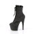Pleaser ADORE-1020RM Botines de Plataforma de Cuero Sintético con Malla de pedrería Negro - Talla EU-37 / US-7