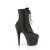 Pleaser ADORE-1020RM Botines de Plataforma de Cuero Sintético con Malla de pedrería Negro - Talla EU-42 / US-12