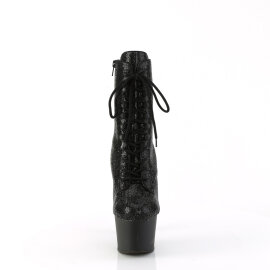 Pleaser ADORE-1020RS Botines de Plataforma con pedrería negra en talla EU-36 / US-6
