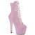 Pleaser ADORE-1020SDG Botines de Plataforma con purpurina rosa en talla EU-36 / US-6