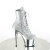 Pleaser ADORE-1020SQ-02 Botines de Plataforma con lentejuelas Hologramagráficas cromadas en plata - Talla EU-37 / US-7
