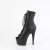 Pleaser ADORE-1021 Botines de Plataforma de cuero Negro - Talla EU-40 / US-10