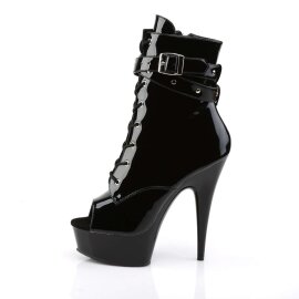 Pleaser Botín DELIGHT-1033 Negro Charol EU-35 / US-5