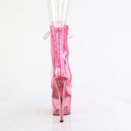 Pleaser ADORE-1021C-T Botines de Plataforma translúcidas rosa - Talla EU-37 / US-7