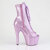 Pleaser ADORE-1021GP Botines de Plataforma de Charol con Brillo Lila Tono Claro - Talla EU-38 / US-8