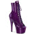 Pleaser ADORE-1021GP Botines de Plataforma de Charol con Brillo Lila Oscuro - Talla EU-38 / US-8