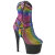 Pleaser ADORE-1029RS Botines de Plataforma con Pedrería Multicolores - Talla EU-40 / US-10