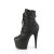 Pleaser ADORE-1033 Botines de Plataforma de Cuero Sintético Negro - Talla EU-37 / US-7