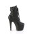 Pleaser ADORE-1033 Botines de Plataforma de Cuero Sintético Negro - Talla EU-37 / US-7