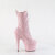 Pleaser ADORE-1040GR Botines de Plataforma de Lentejuelas de Hologramagrama Cromado en Rosa ahumado - Talla EU-41 / US-11
